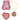 DerDieDas Accessories Interchangeable Buttons 3pcs. (Roses)