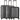Travelite Air Base - 4-Rollen-Trolley Set 3tlg.  L/M/S Vortasche (anthracite)
