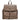 Guess Cresidia II SML - Rucksack (dark taupe logo)