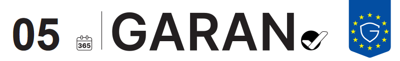 EU GARAN label: producer guarantee of durability in years: 5